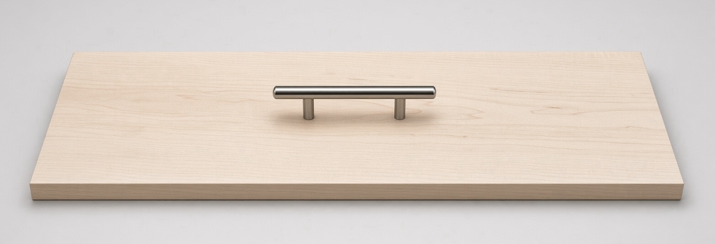 Hardwood Maple drawer front sanded smooth and unfinished