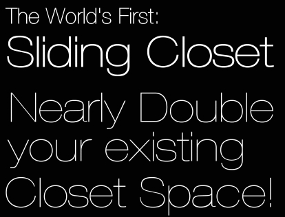 sliding closet
